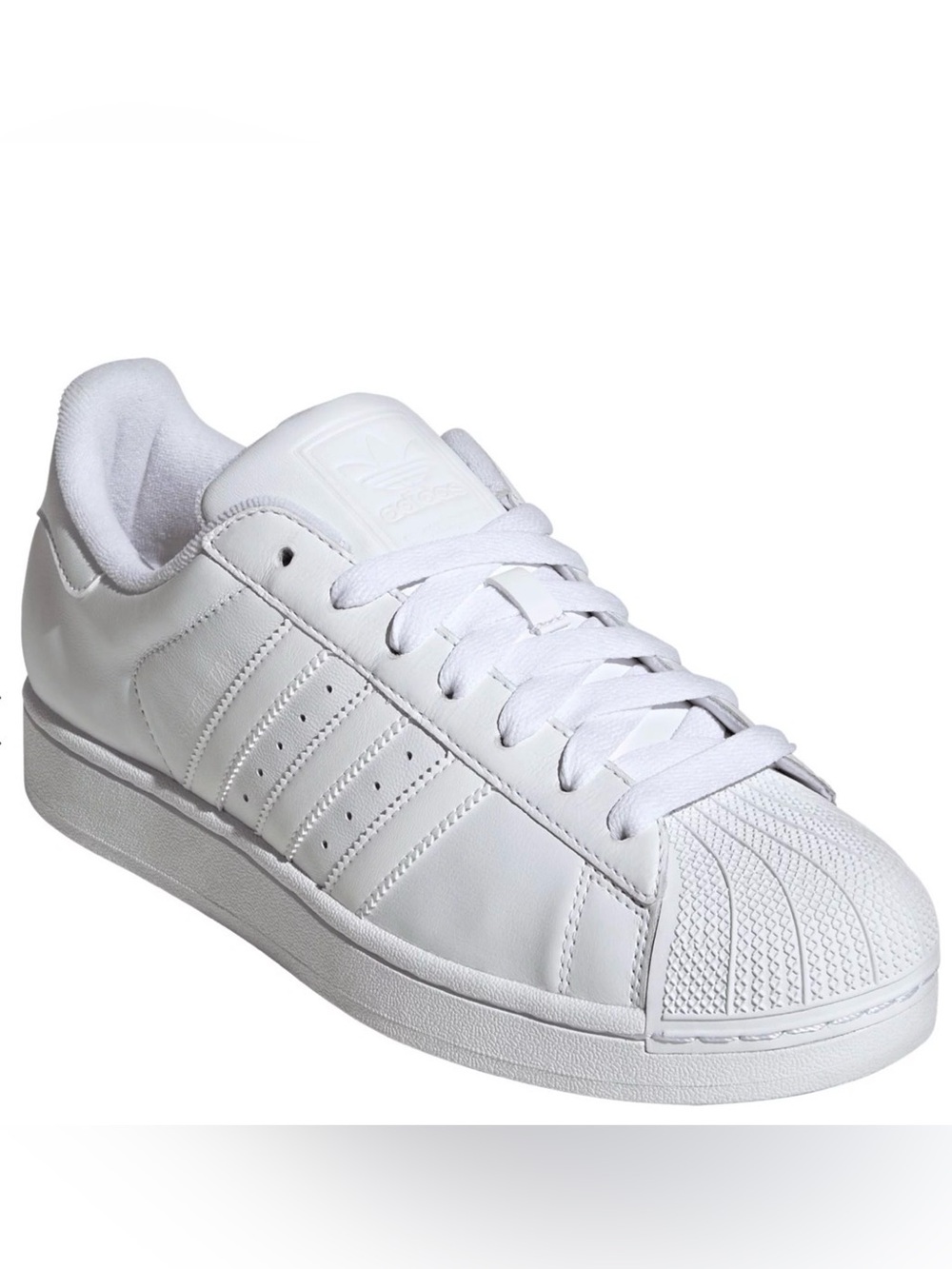 adidas White Classic Superstar Low-Top Sneakers, Size 12 US - Picture 2 of 14